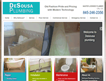 Tablet Screenshot of desousaplumbing.com